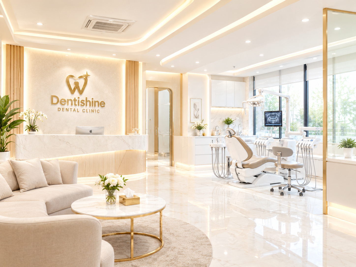 Interior klinik Dentishine